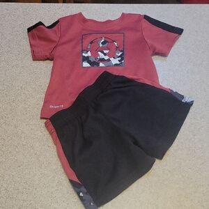 Athletic Works Red Soccer Athletic Shirt and Shorts Size 18 Months